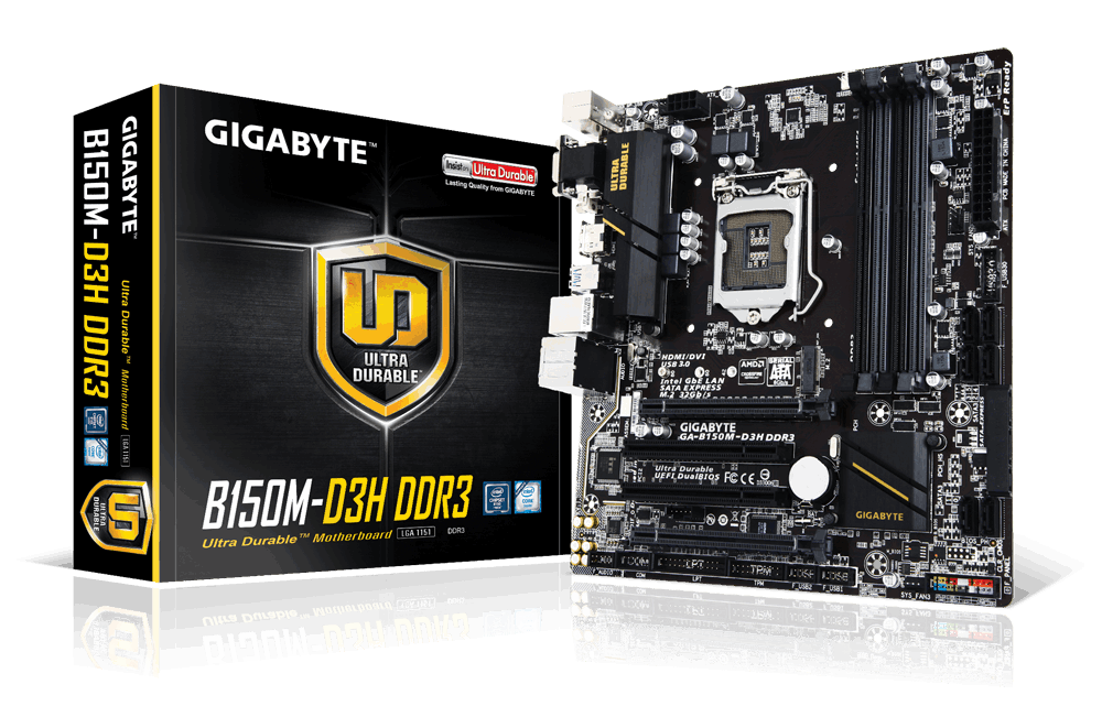 Main Gigabyte GA-B150M-D3H-DDR3, Socket 1151 (GA-B150M-D3H-DDR3)