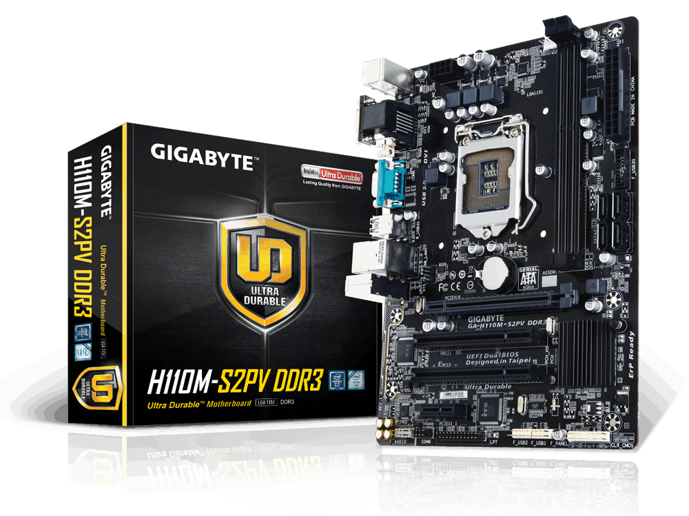 Main Gigabyte GA-H110M-S2PV-DDR3, Socket 1151 (GA-H110M-S2PV-DDR3)