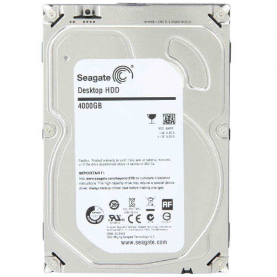 Seagate 4TB Desktop HDD SATA 6Gb/s 64MB Cache 3.5-Inch Internal Bare Drive (ST4000DM000)