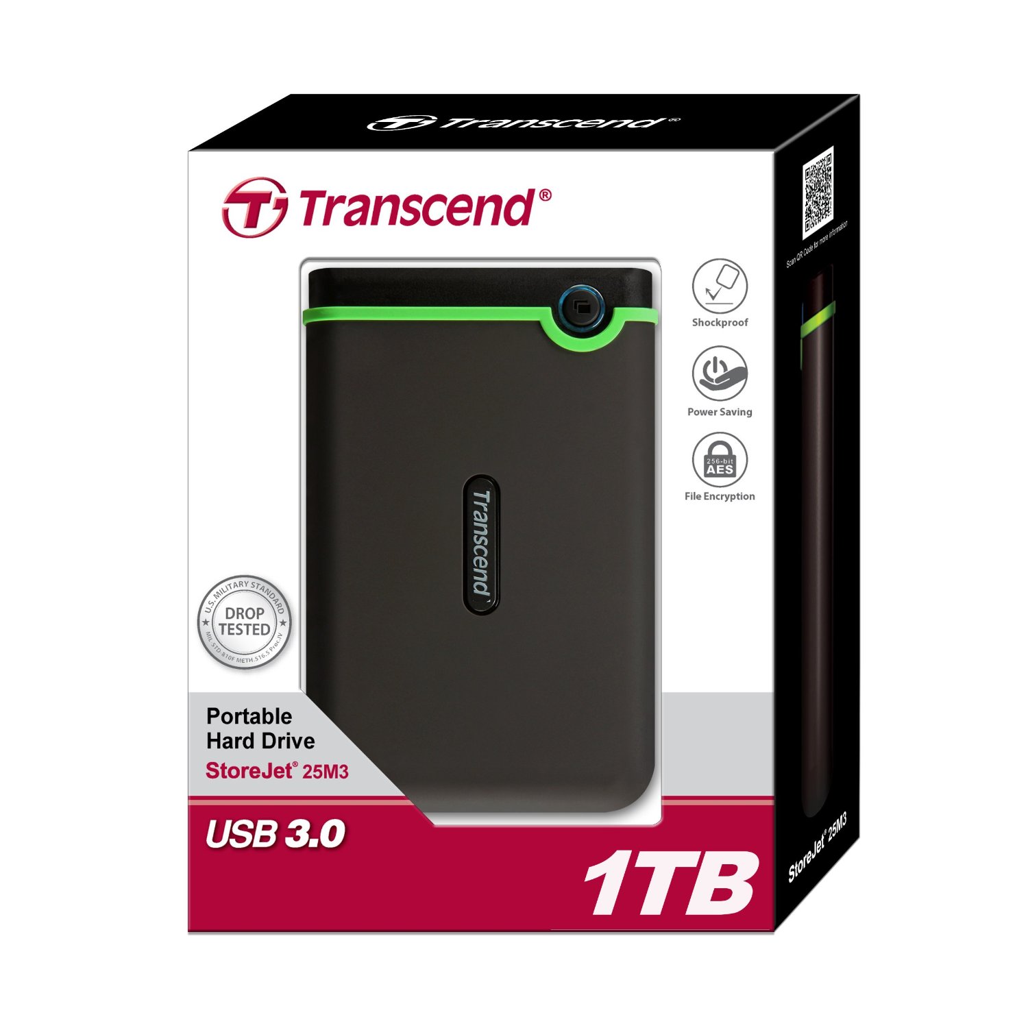 Ổ cứng ngoài 1TB Transcend StoreJet M3 USB 3.0 (TS1TSJ25M3)