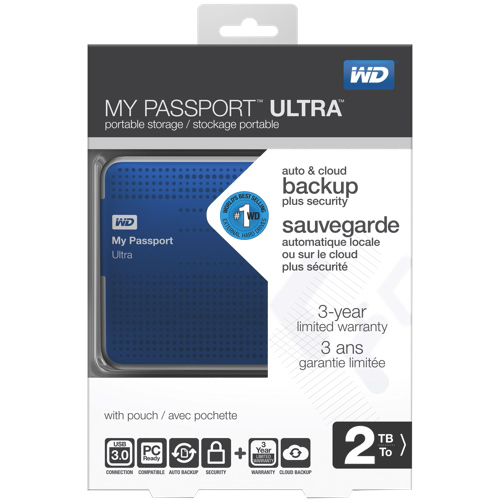 WD My Passport Ultra 2TB, Blue (WDBMWV0020BBL)