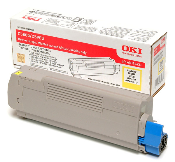 Mực in Oki C5800 Yellow Toner Cartridge