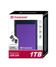 Ổ cứng ngoài Transcend Storejet 1T Portable USB 3.0 Hard Disk (TS1TSJ25H3B)