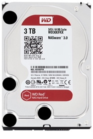 WD Red 3TB NAS Hard Drive: 1 to 8-bay RAID Hard Drive: 3.5-inch SATA 6 Gb/s, IntelliPower, 64MB Cache (WD30EFRX)